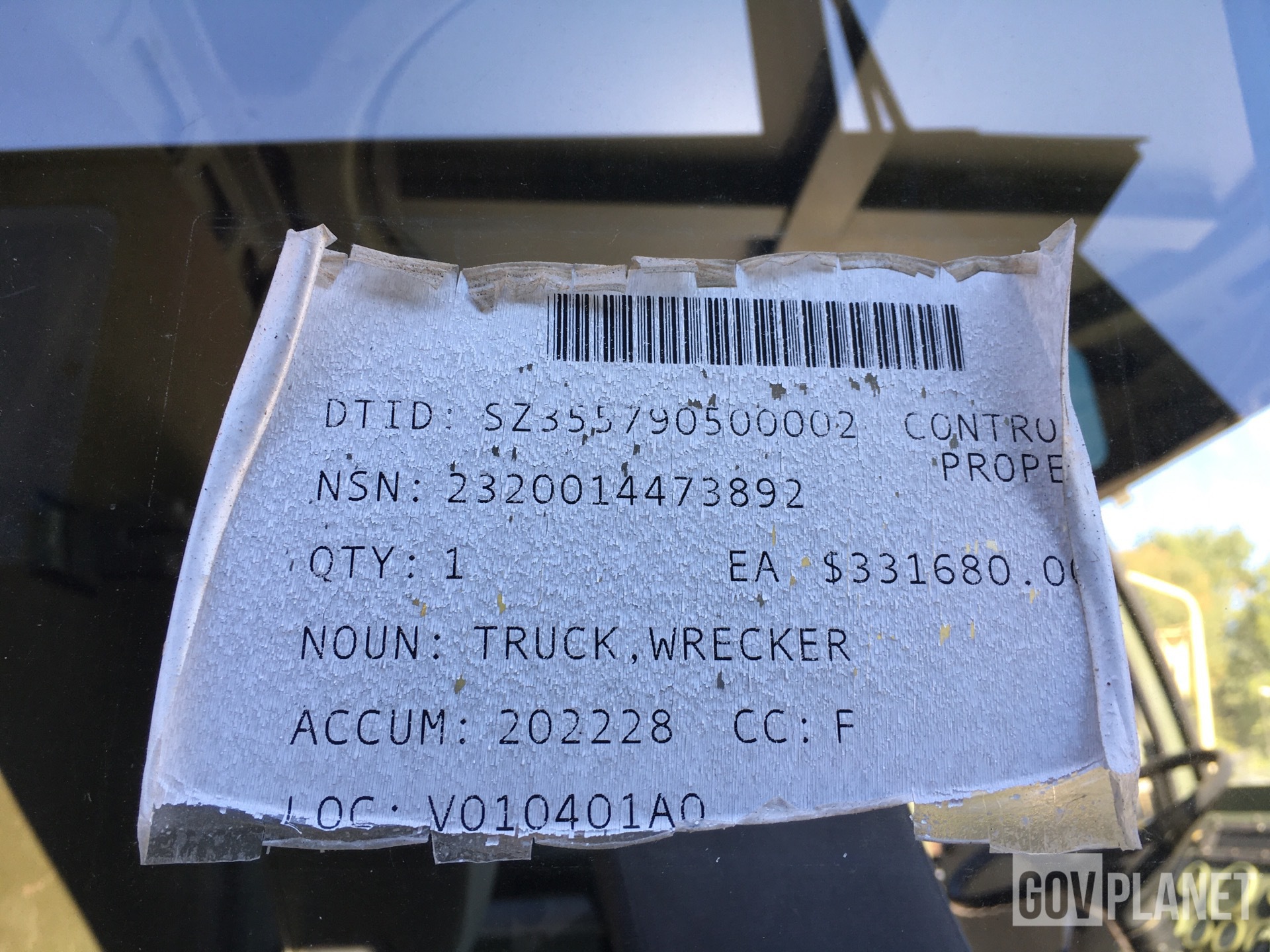 General Appearance - DLA Truck with DTID