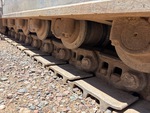 Undercarriage with Left Track Rollers