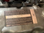 Engine with Emission Label