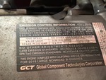Engine with Emission Label