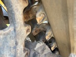 Undercarriage with Uchwyty prowadzące pasa gumowego