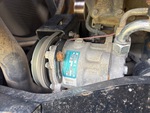 Engine with A/C Compressor