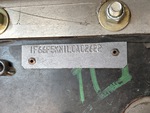 General Appearance with Frame Stamp Serial Number/VIN Photo
