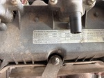Engine with Emission Label