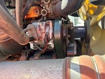 Engine with A/C Compressor
