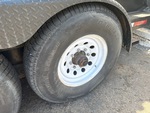 Trailer Chassis with Left Rear Tire