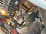 Engine with A/C Compressor