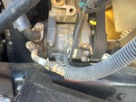 Engine with A/C Compressor