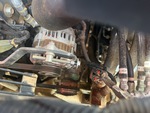 Engine with A/C Compressor