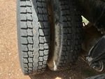 Underbody with Right Rear Drive Tires