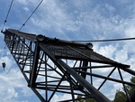 Crane Superstructure with Boom Stops
