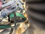 Engine with A/C Compressor