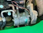 Engine with A/C Compressor