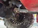 Drivetrain with Vorderachse, schwingungsverursachter Bolzenverschleiß