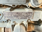 Engine with Emission Label