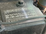 Engine with Emission Label