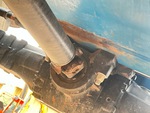 Drivetrain with Rear Axle Oscillating Pin